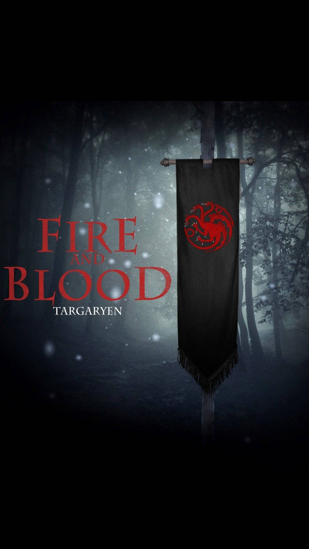 House Targaryen Digital Art Banner Background
