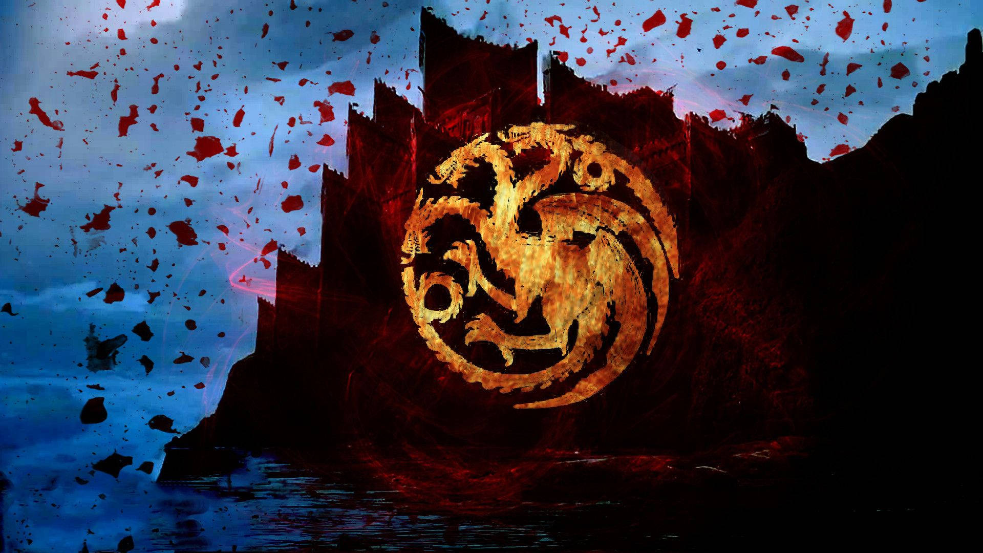 House Targaryen Dragonstone Art Background