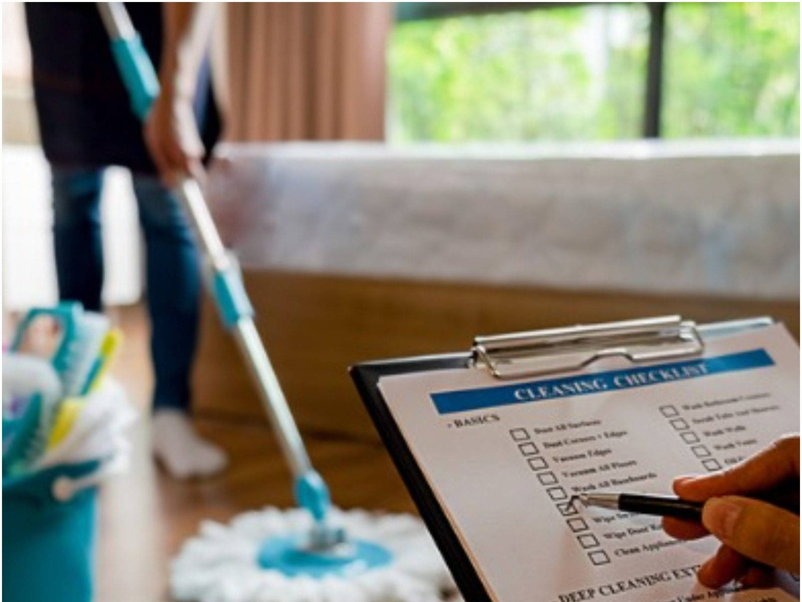 Housekeeper Cleaning Performance Checklist Background