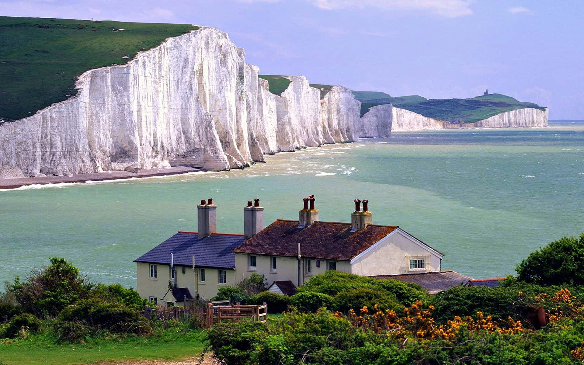 Houses At White Cliffs Of Dover