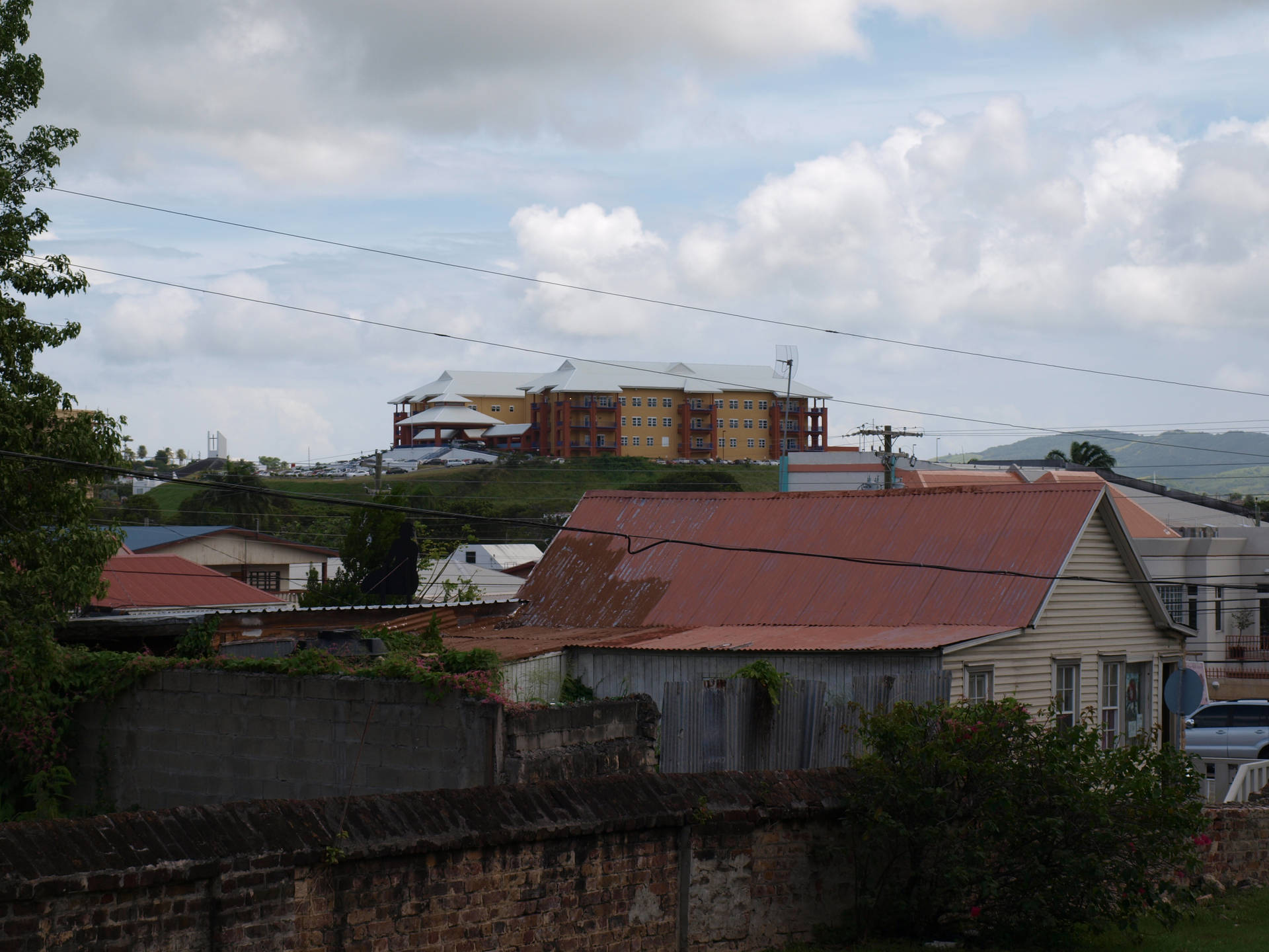 Houses In Antigua And Barbuda Background