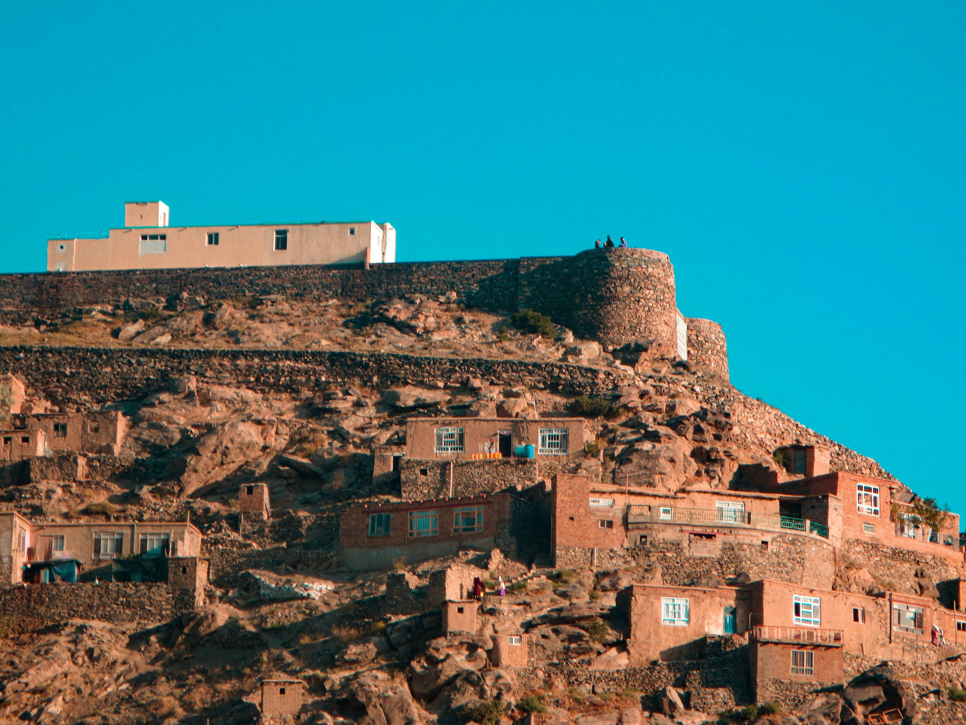 Houses In Kabul Background