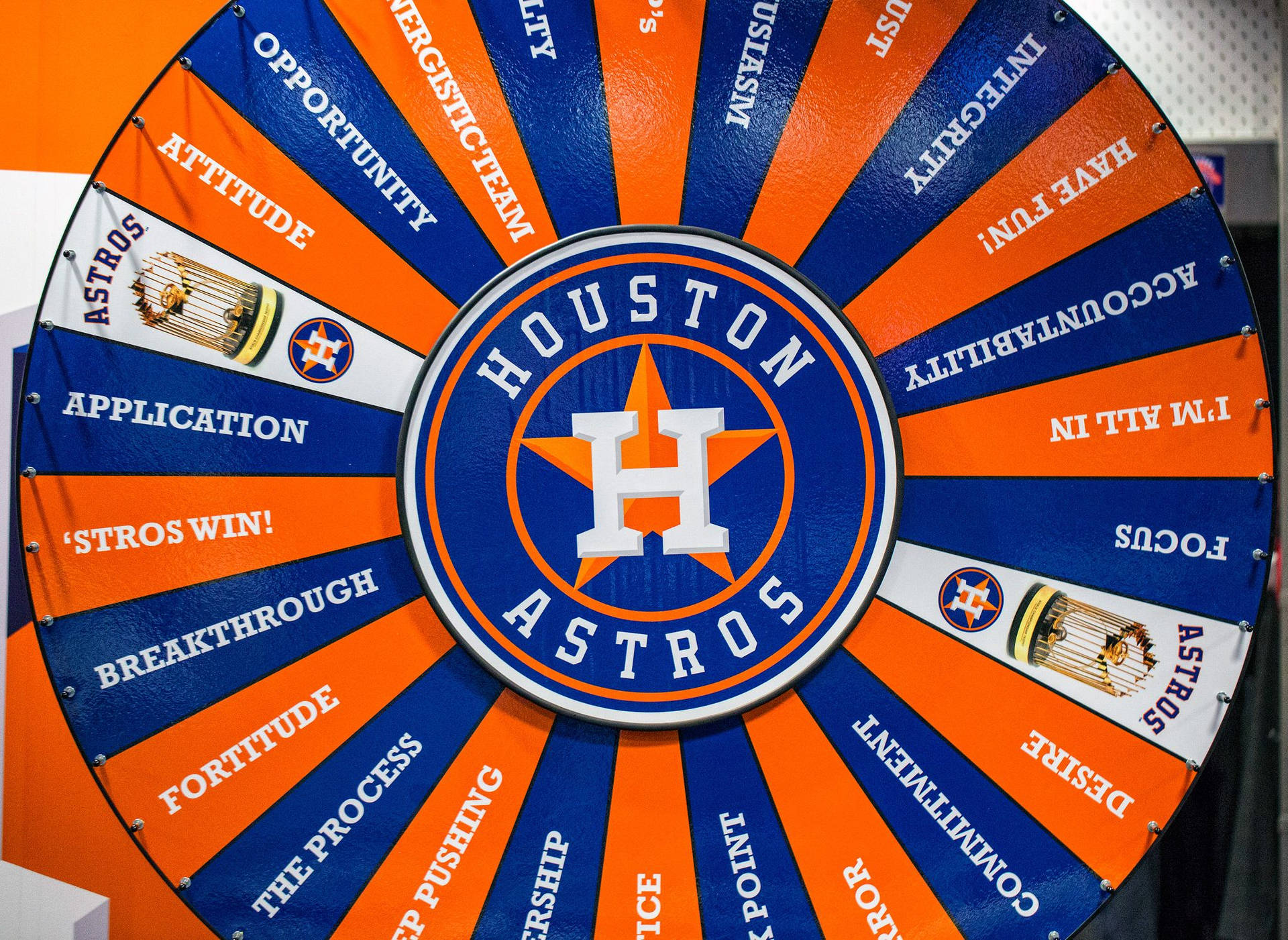 Houston Astros Championship Trophy Roulette