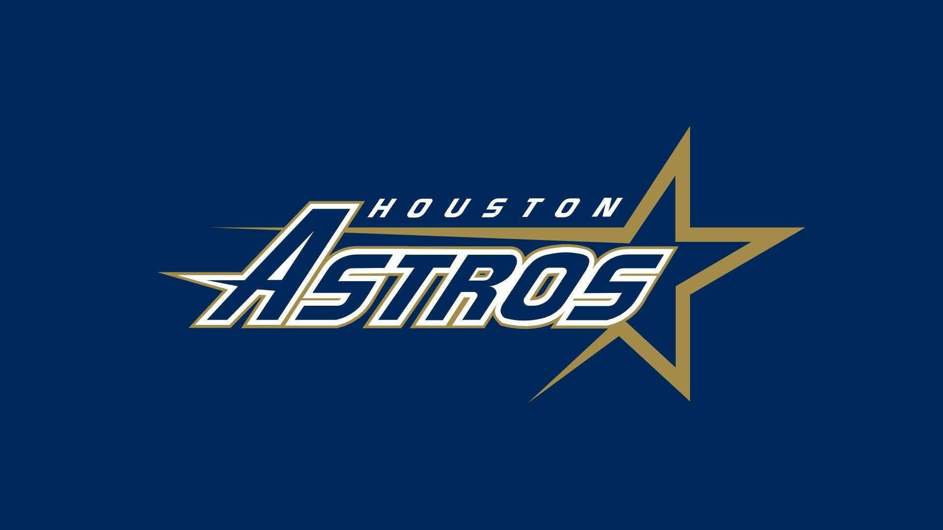 Houston Astros Gold And Blue Star Background