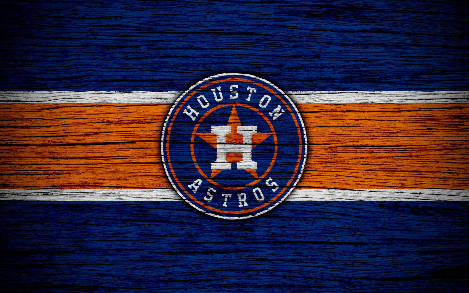 Houston Astros Orange Star Logo Background