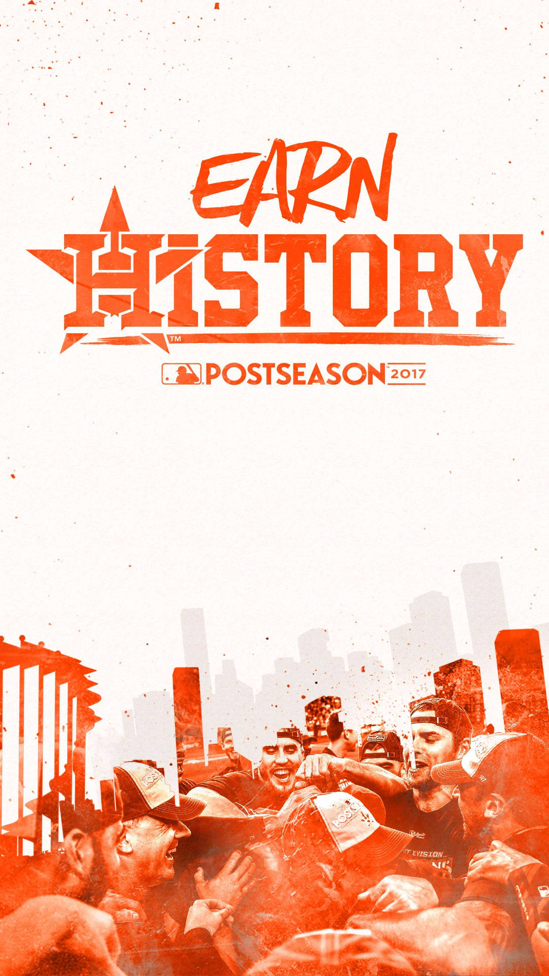 Houston Astros Two Toned Poster Background