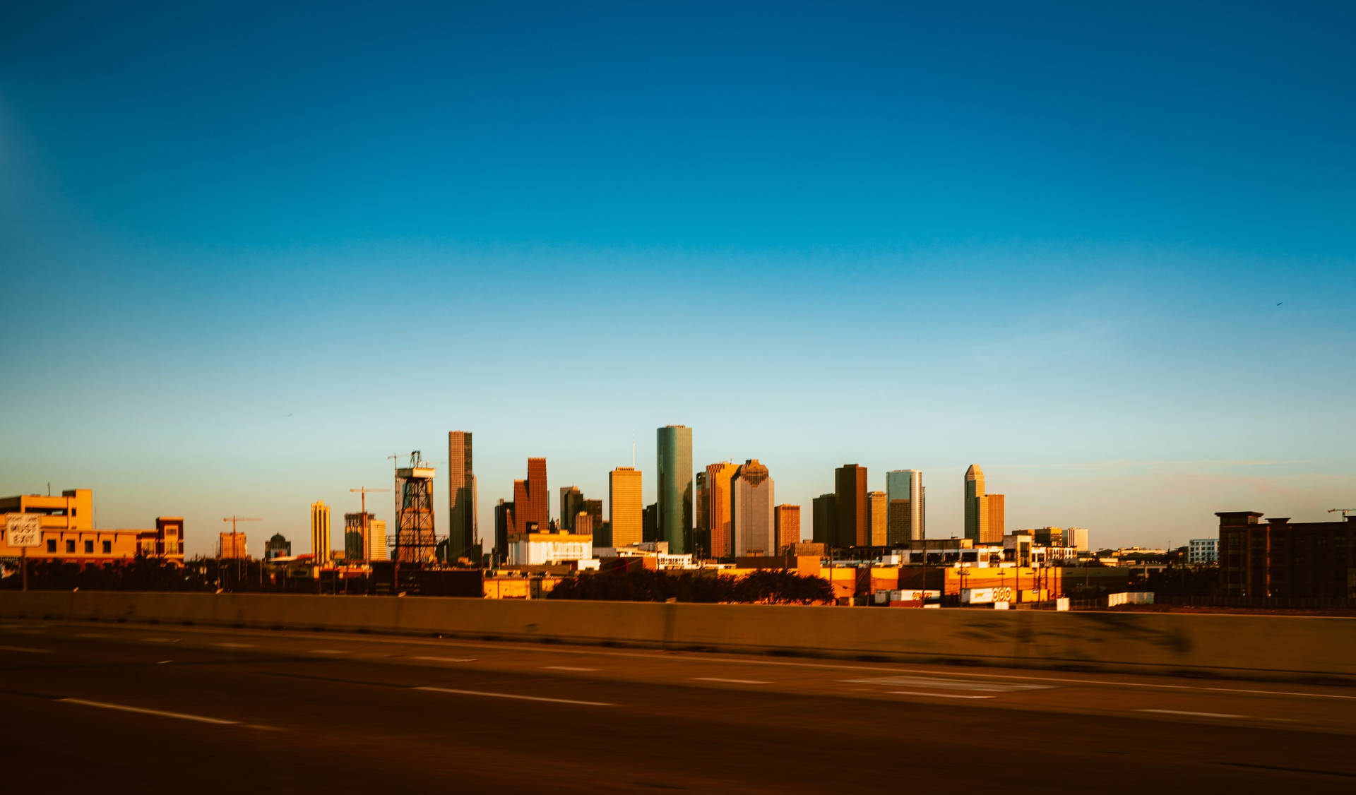 Houston City Skyline Background