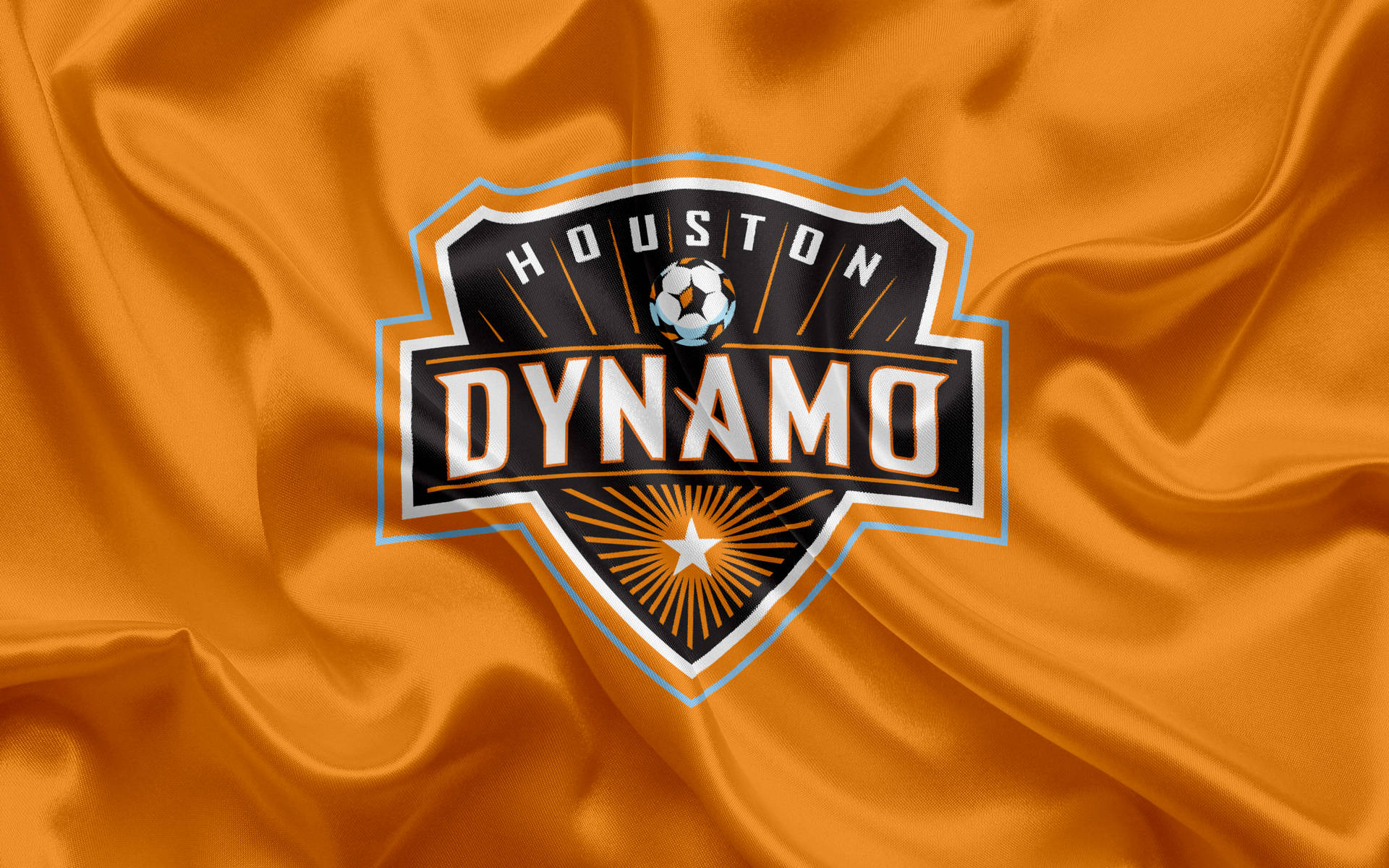 Houston Dynamo Crumpled Flag Background