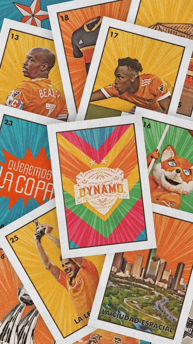 Houston Dynamo Cute Card Artwork Background