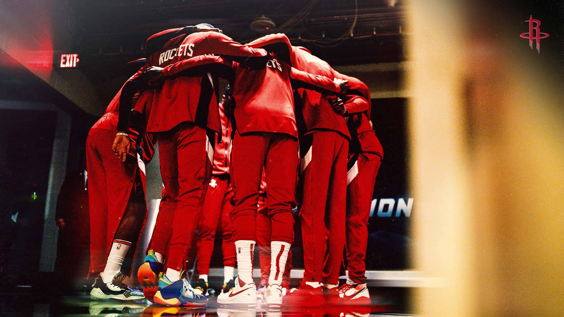 Houston Rockets Group Hug