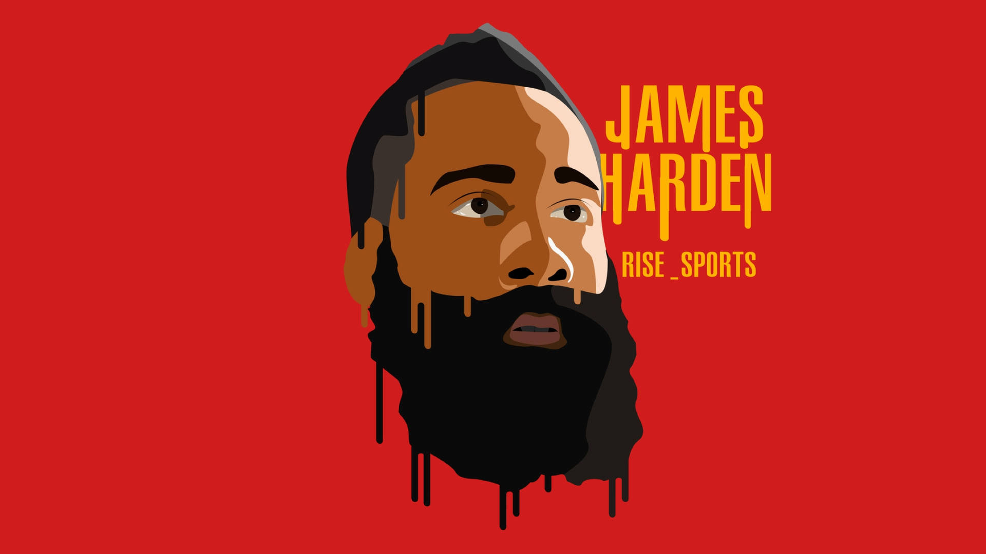 Houston Rockets James Harden Vector Background