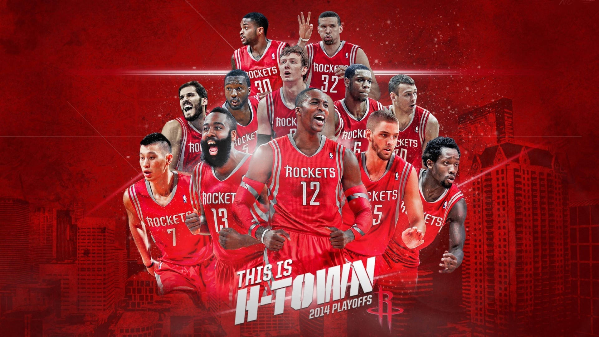 Houston Rockets Roster Background