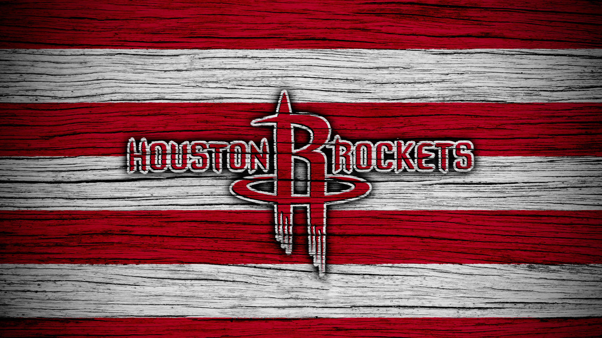 Houston Rockets Wood Art