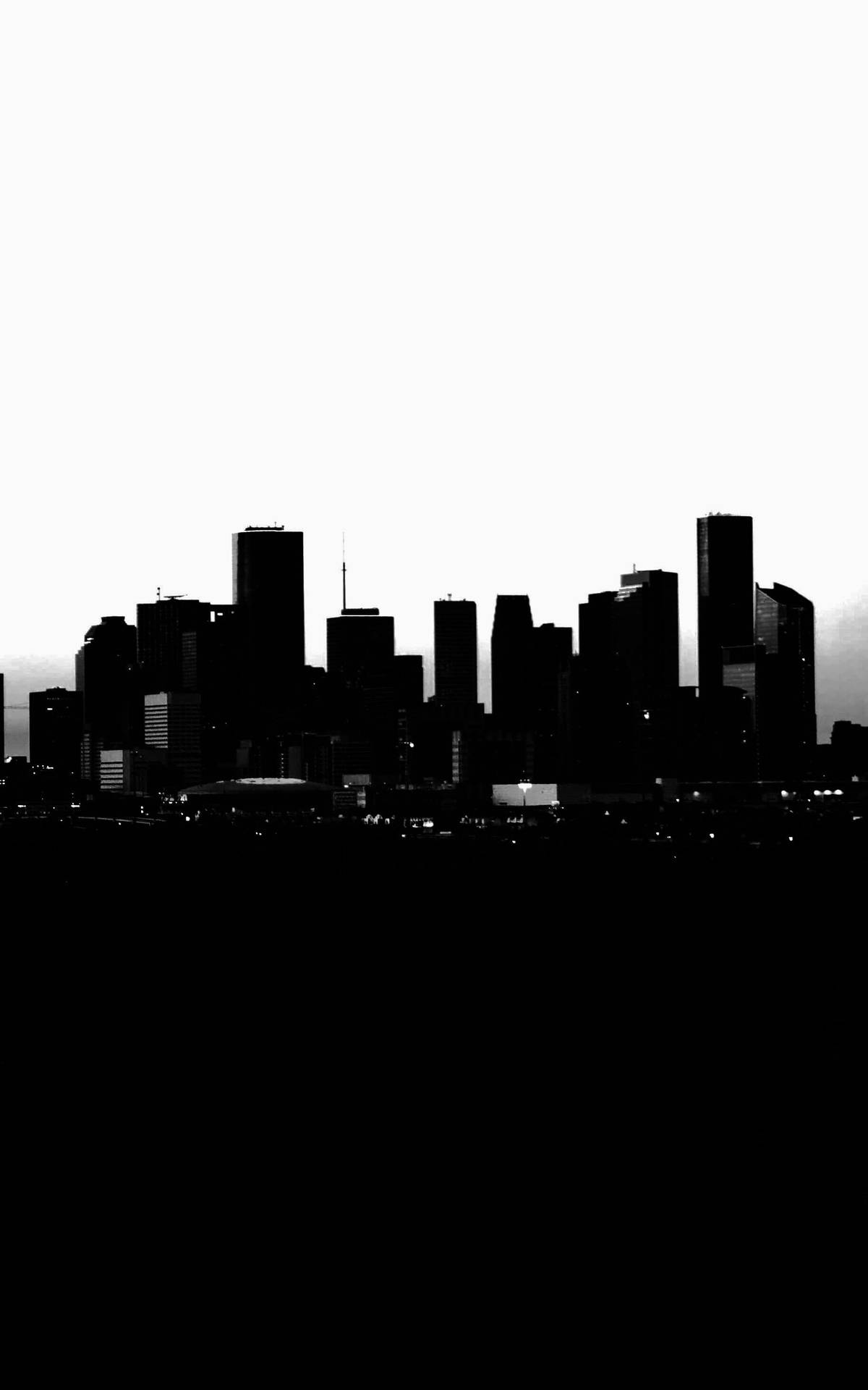 Houston Skyline Silhouette Background