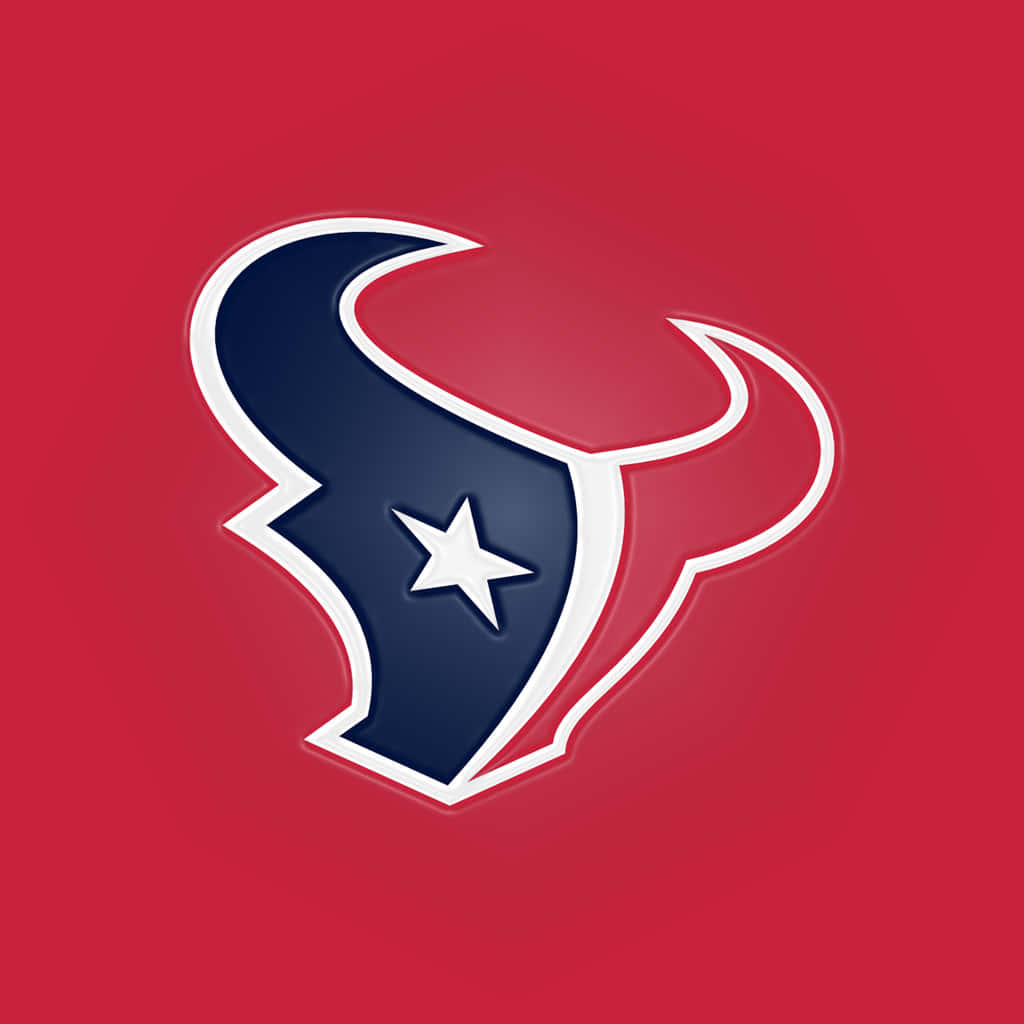 Houston Texans Logo On A Red Background Background