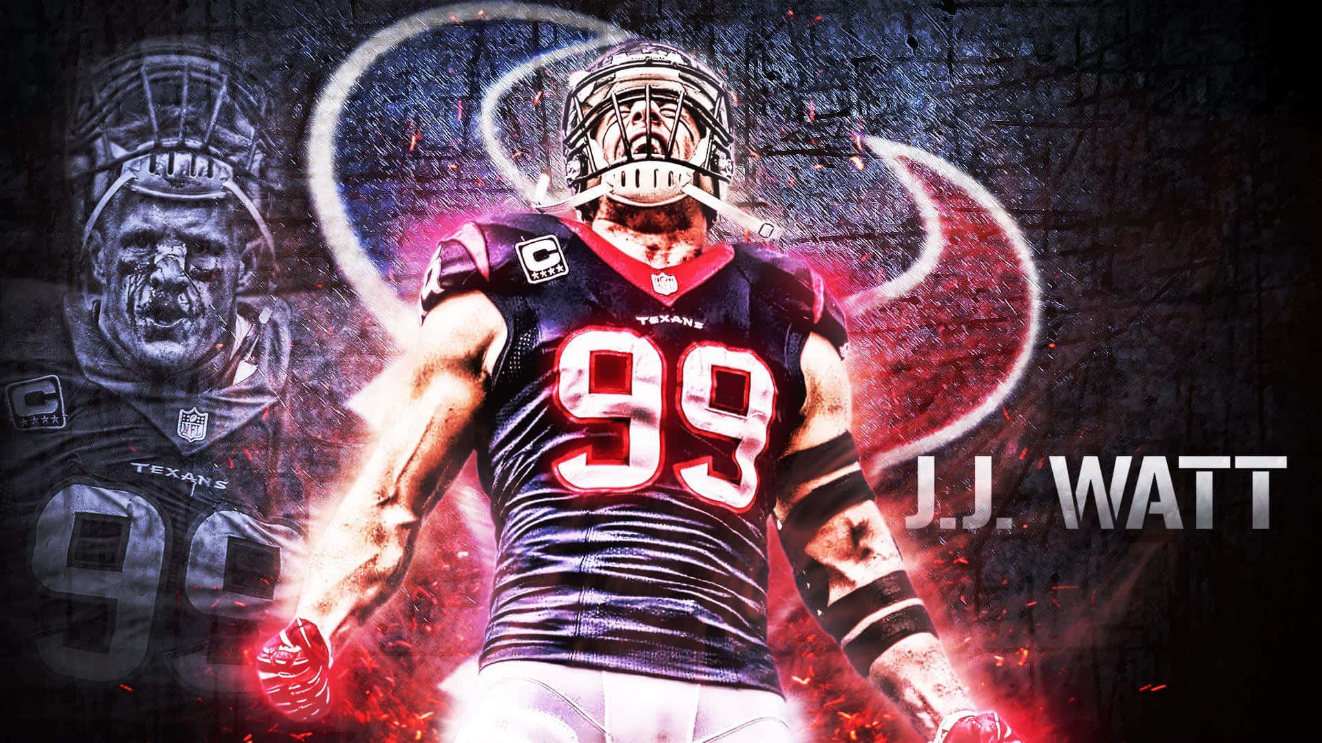 Houston Texans Star J.j. Watt Background