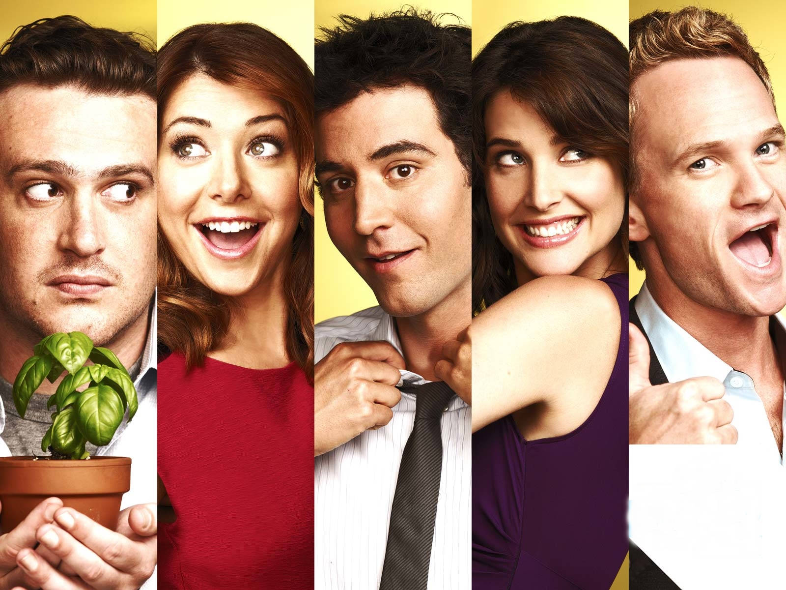 How I Met Your Mother Cast Collage Background