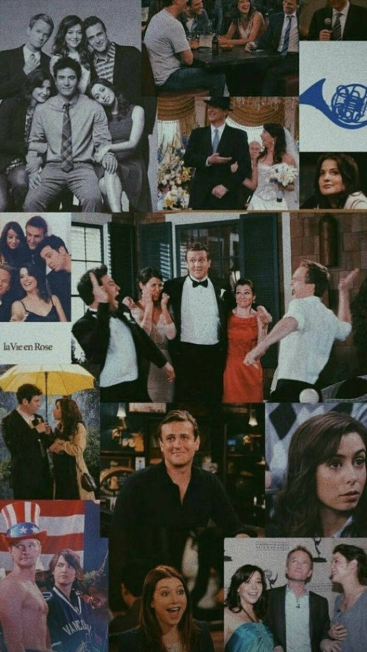 How I Met Your Mother Stills Collage Background