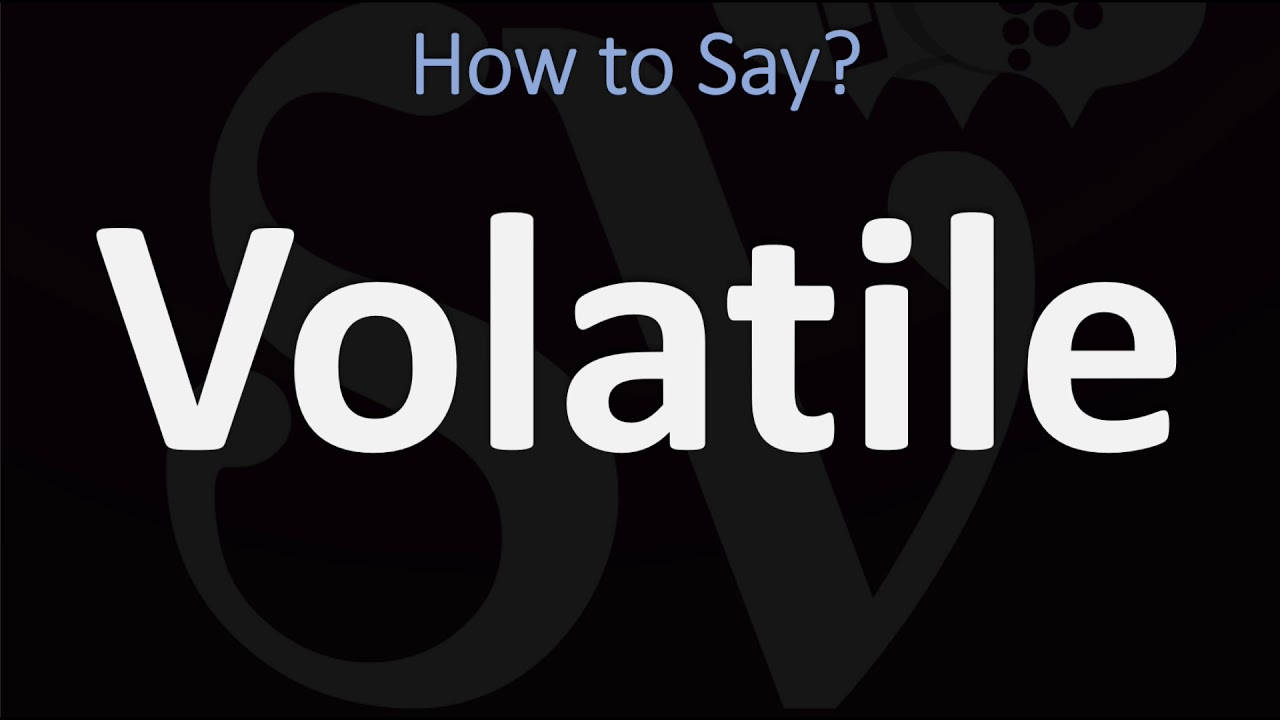 How To Say Volatile Black Background Background