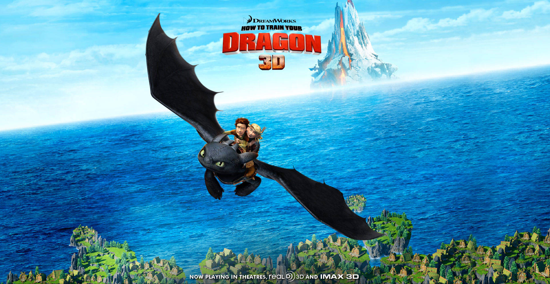 How To Train Your Dragon Movie Poster Background
