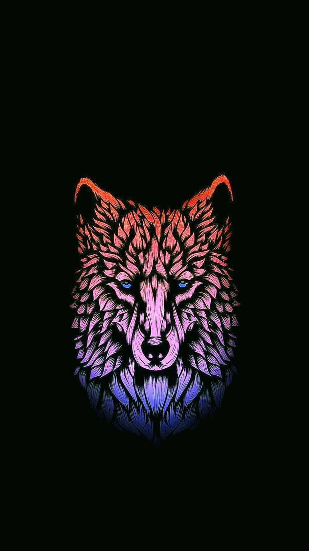 Howl At The Moon With Wolf Iphone Wallpaper Background