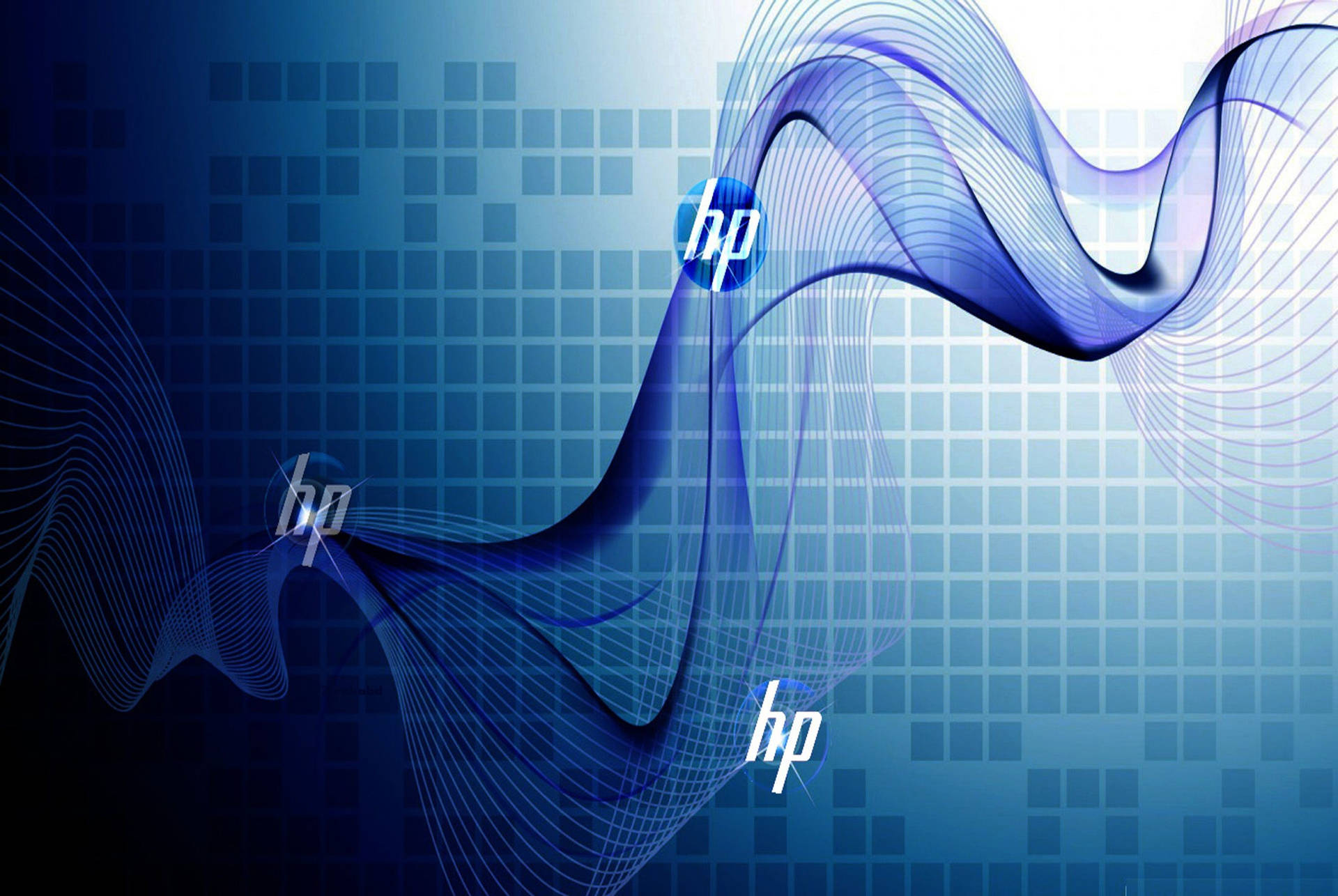 Hp Blue Wave Logo Background