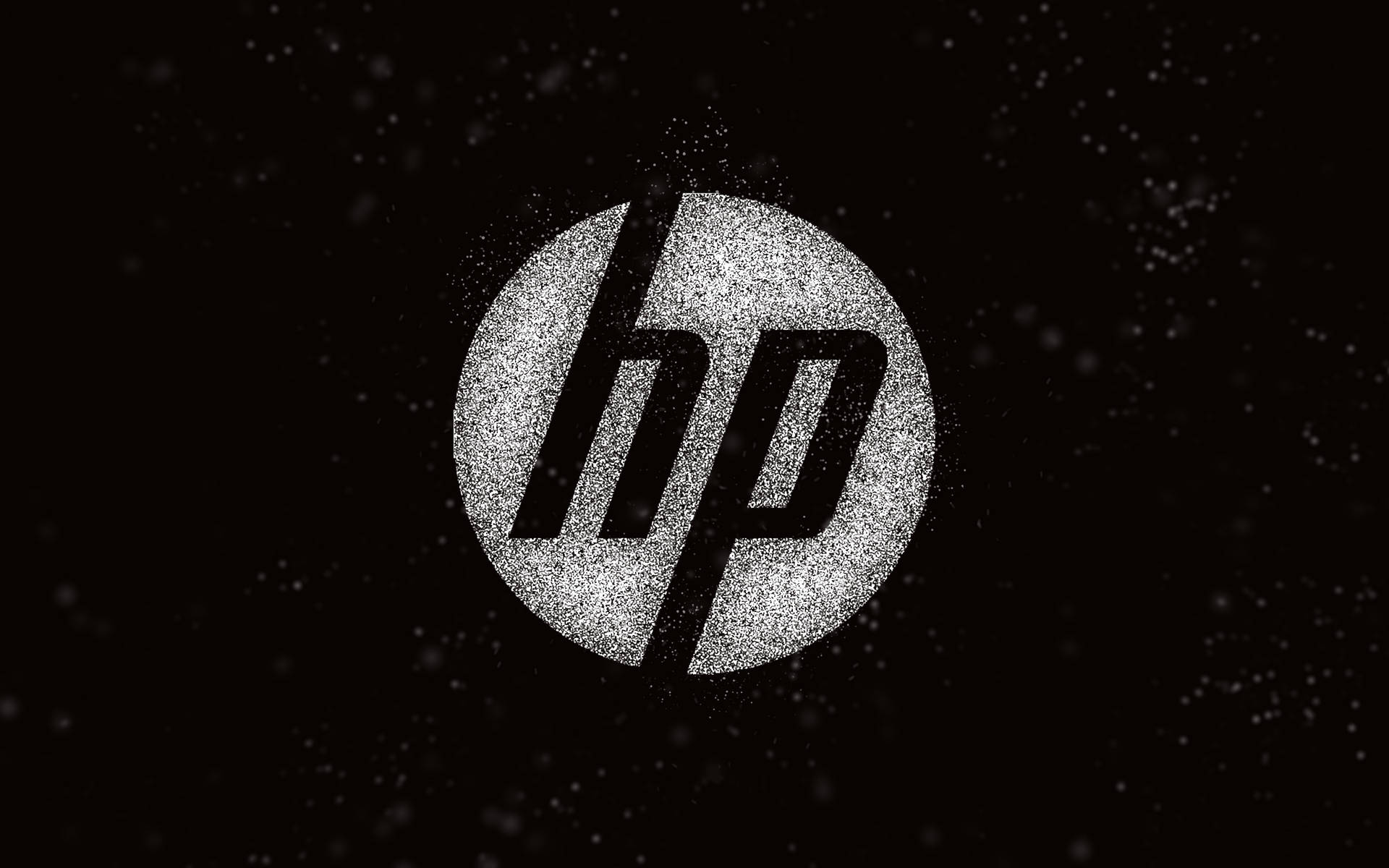 Hp Laptop Logo Crumbling To Dust Background