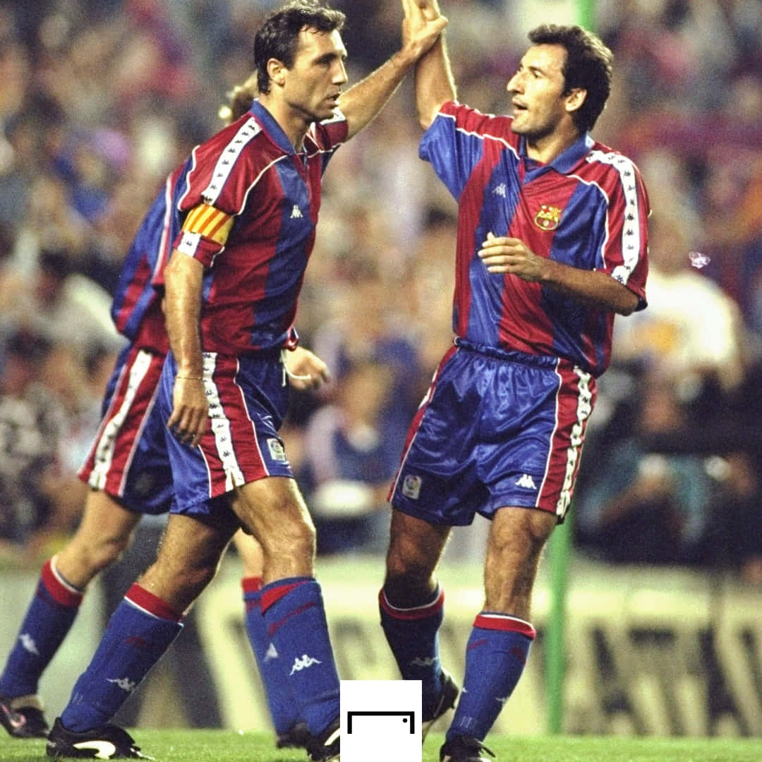 Hristo Stoichkov And Txiki Begiristain Background