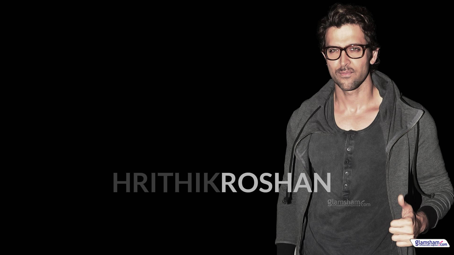 Hrithik Roshan All Black Shirt Background