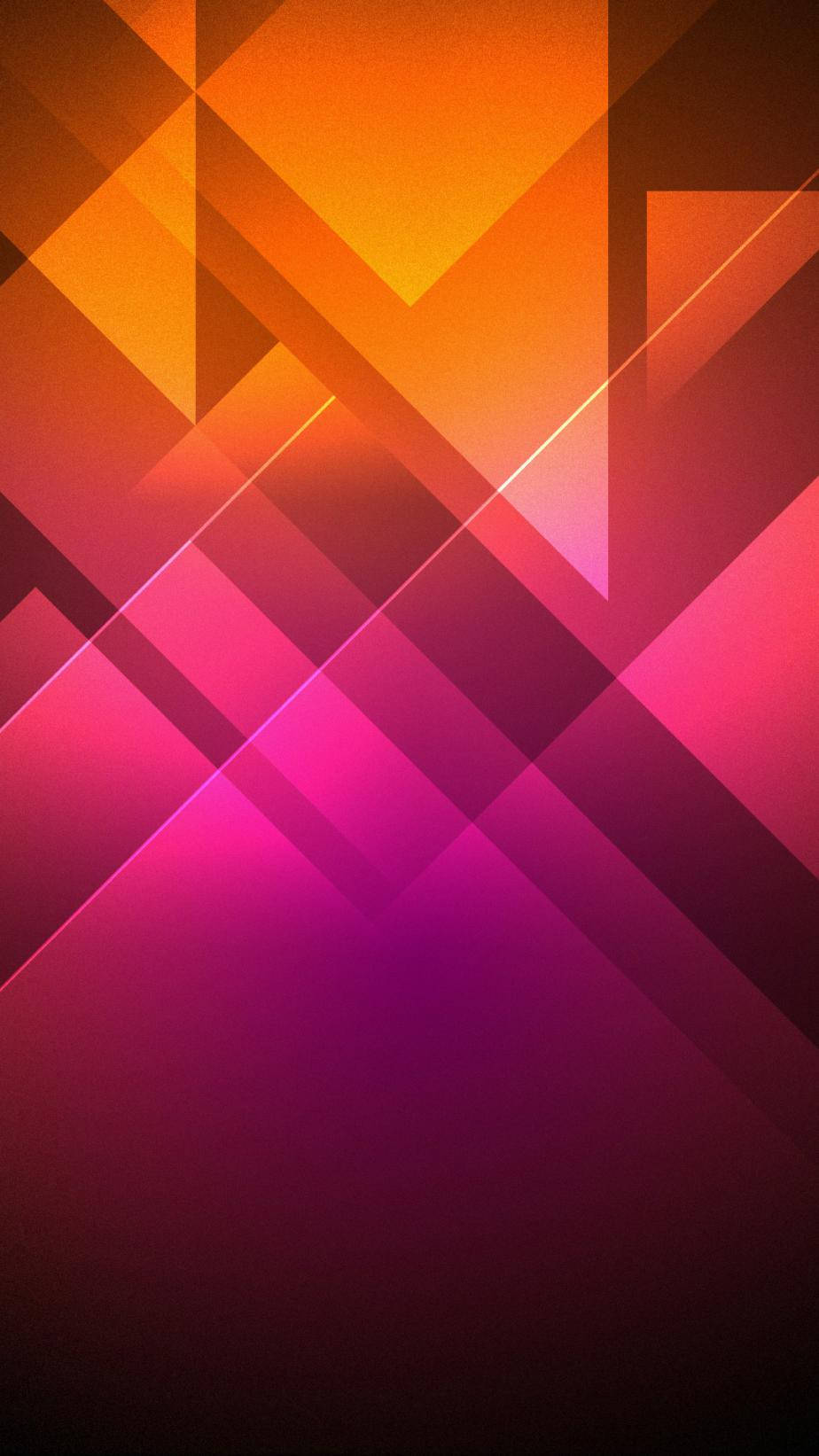 Htc Orange And Pink Geometric Shapes Background
