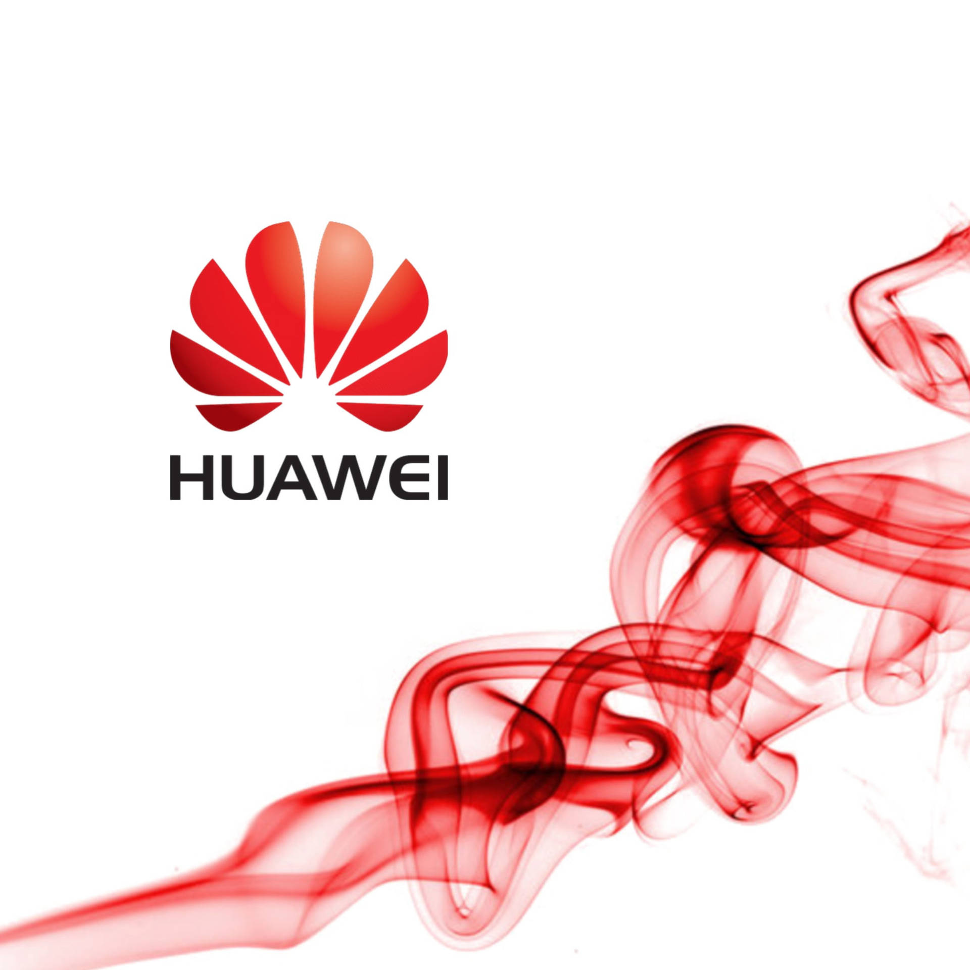 Huawei Brand Red Smoke Background