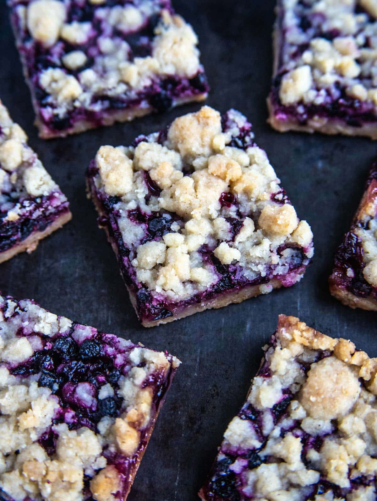 Huckleberry Crumble Bars Dessert Background