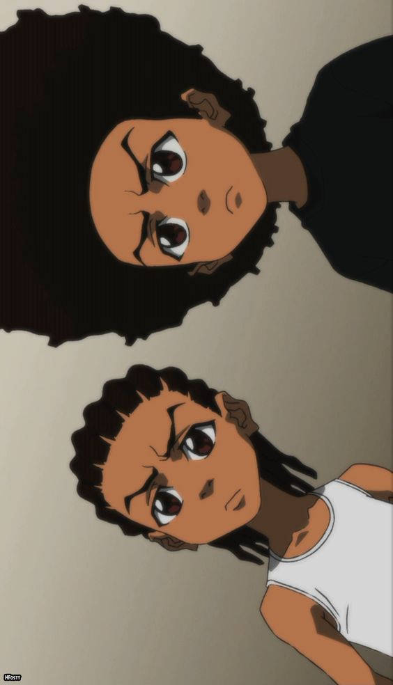 Huey Freeman With His Brother Background