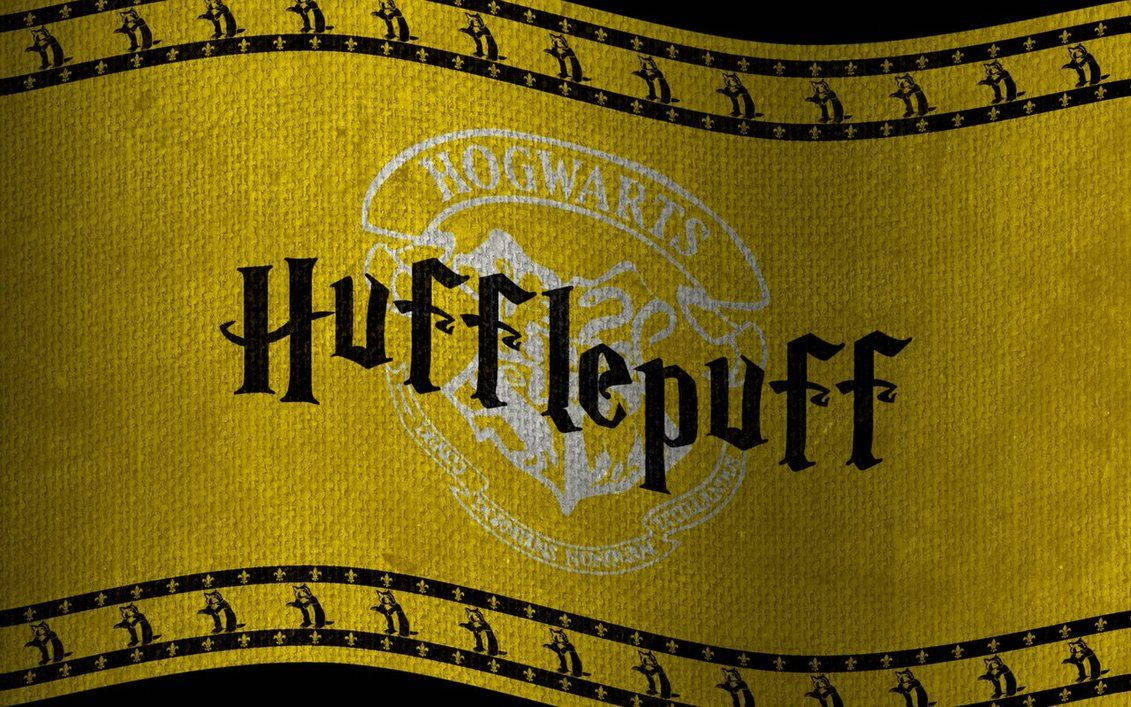 Hufflepuff In Yellow Fabric Background