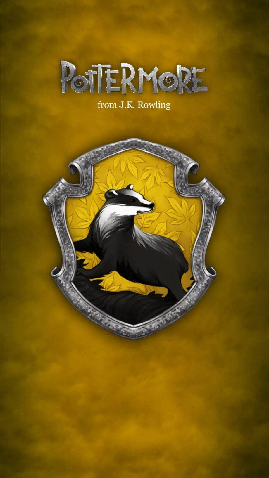 Hufflepuff Logo Harry Potter Iphone Background
