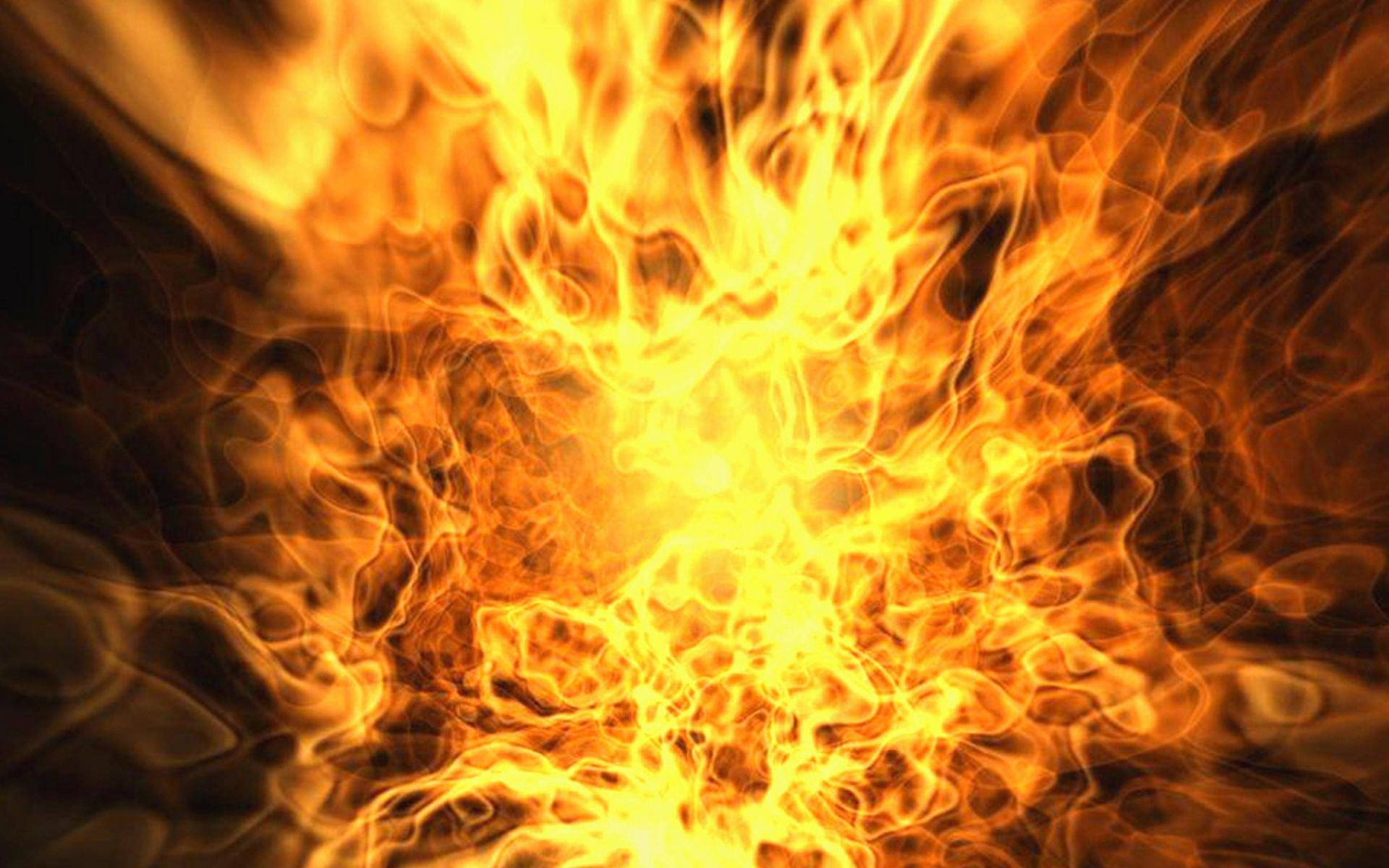 Huge Burning Fire Background