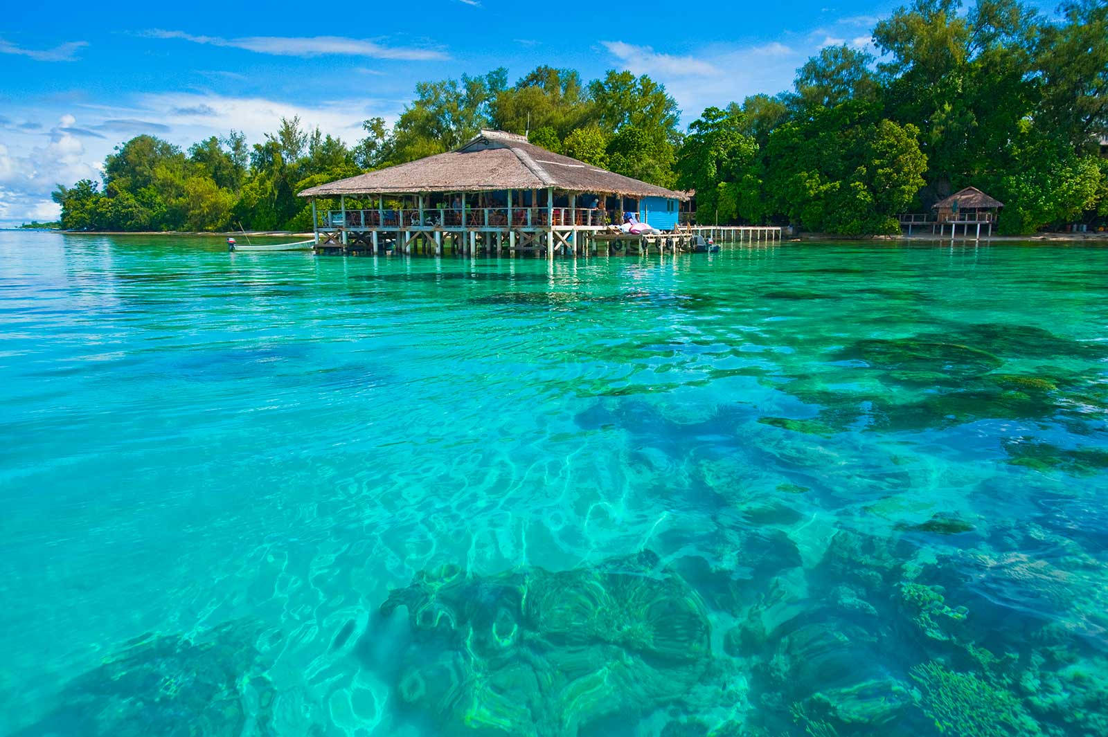 Huge Cabana In Solomon Islands Background