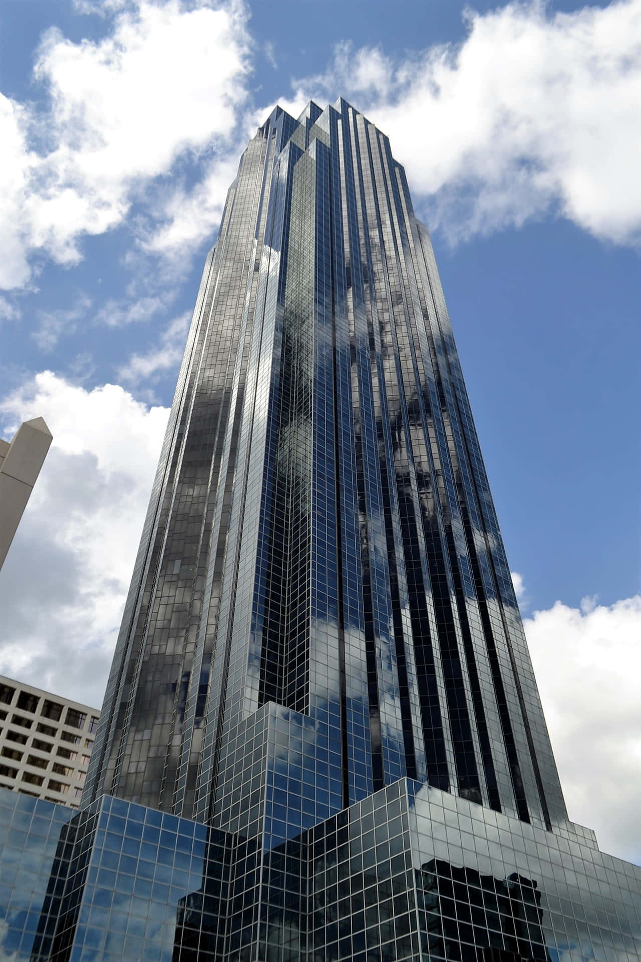 Huge Glass Building Background