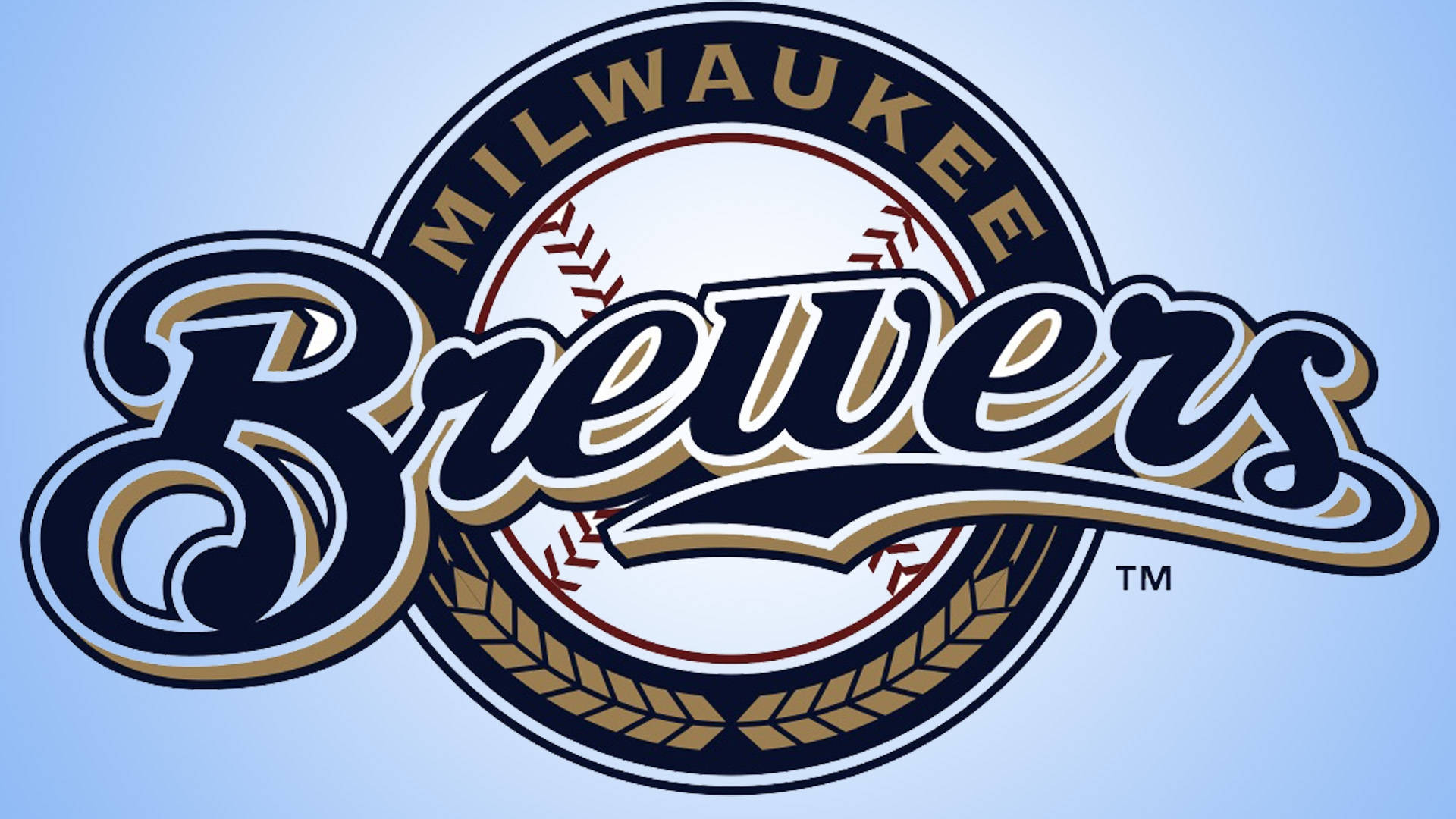 Huge Milwaukee Brewers Logo Background