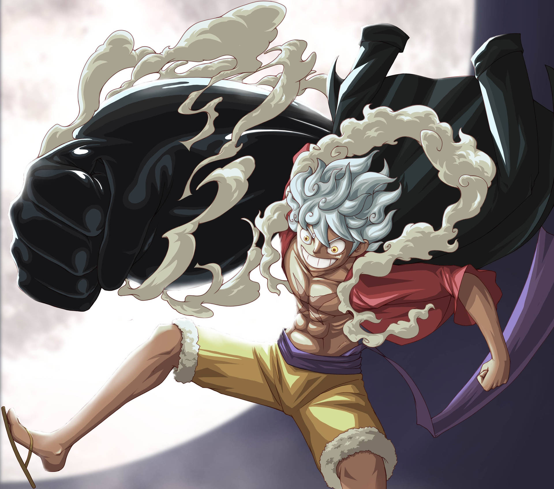 Huge Punch Joy Boy Luffy Background