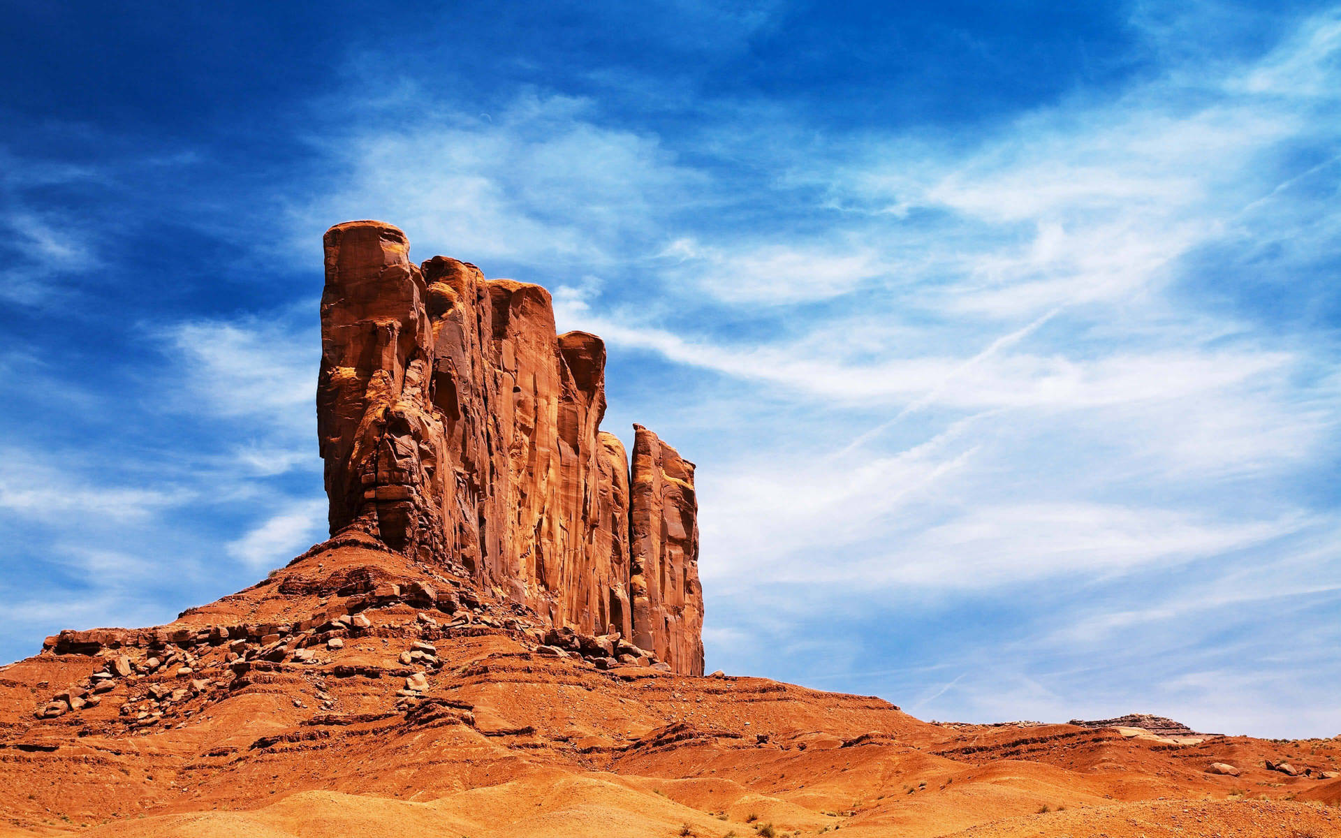 Huge Rock Desert In Sedona Arizona Background