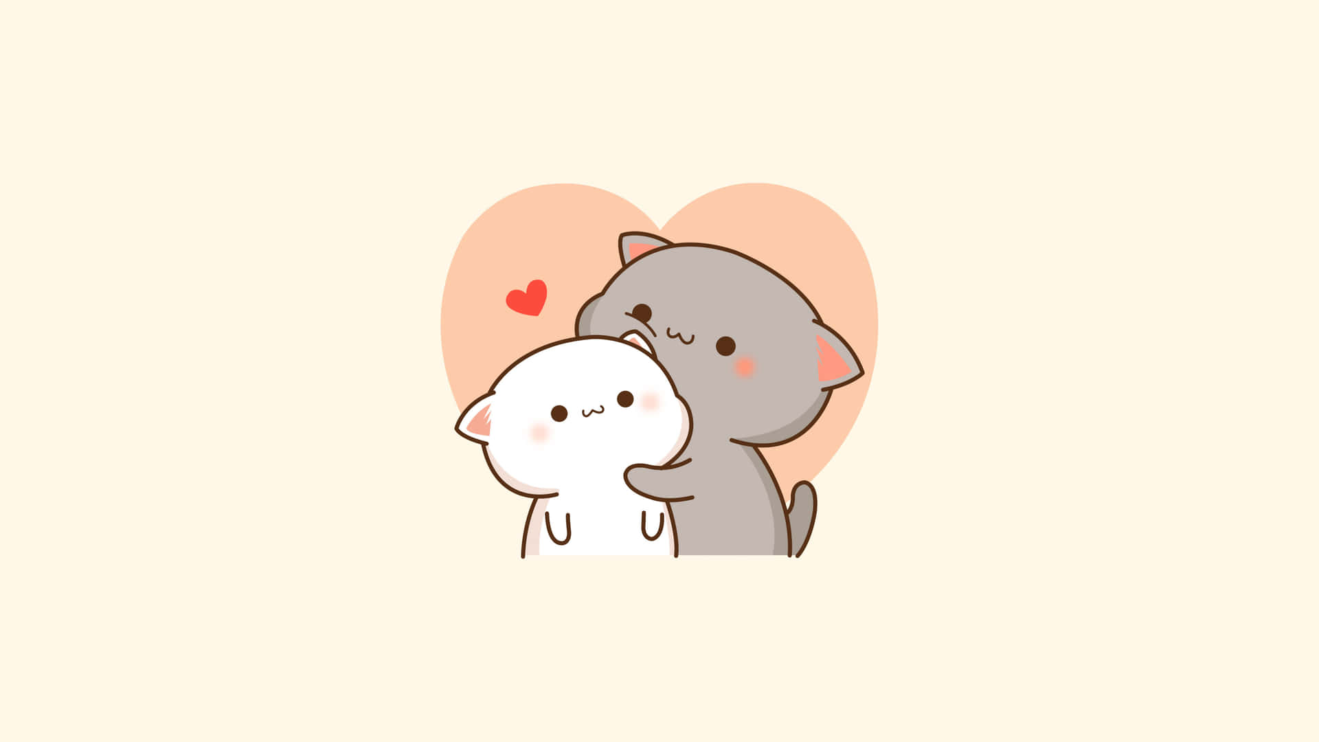 Hugging Cute Cat Pfp