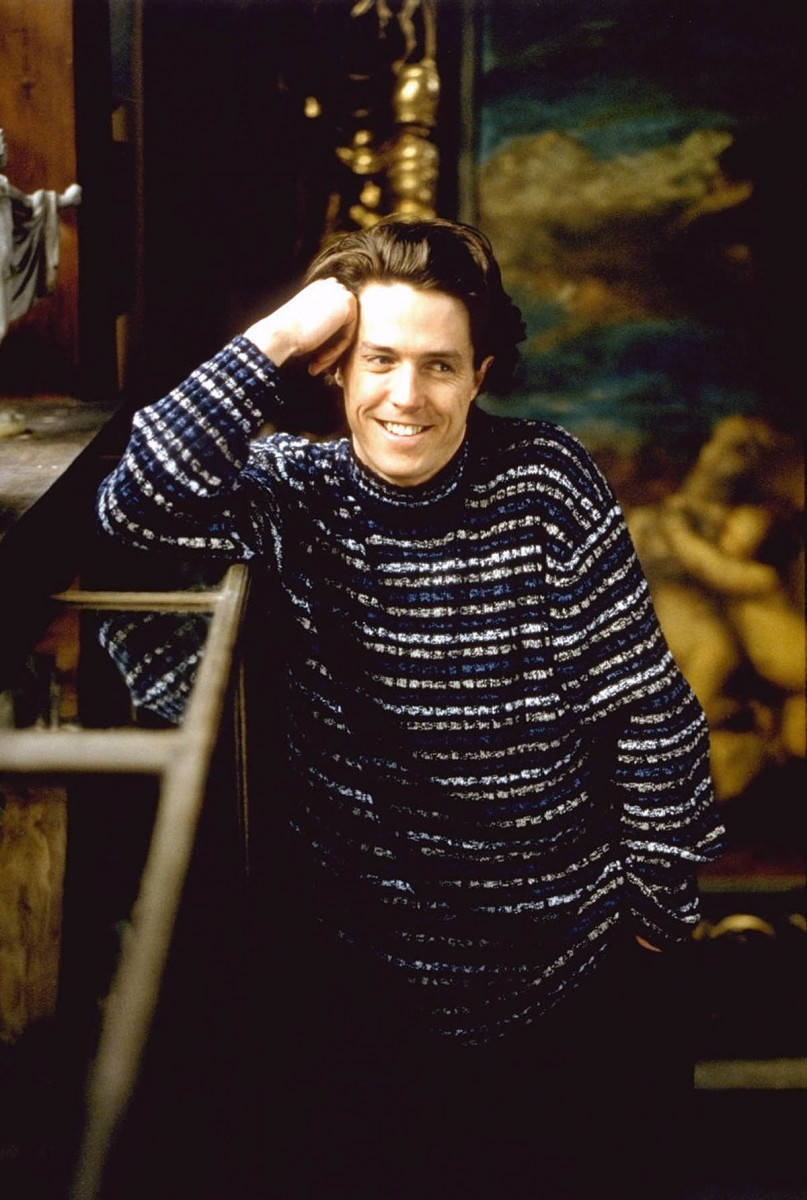 Hugh Grant Calvin Klein Sweater Background