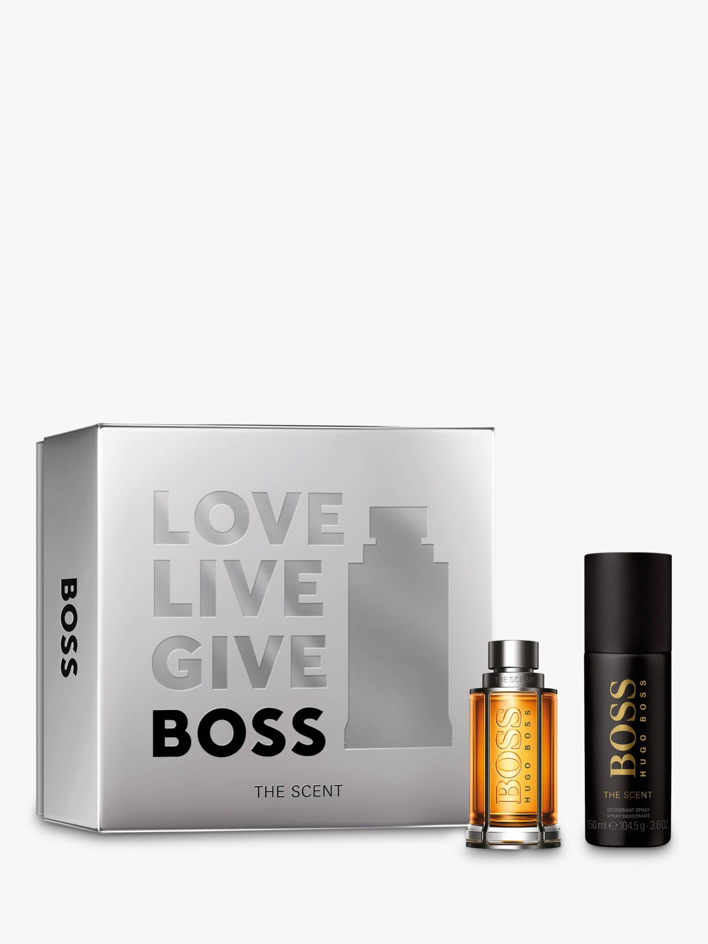 Hugo Boss Black And Gold Perfumes Background