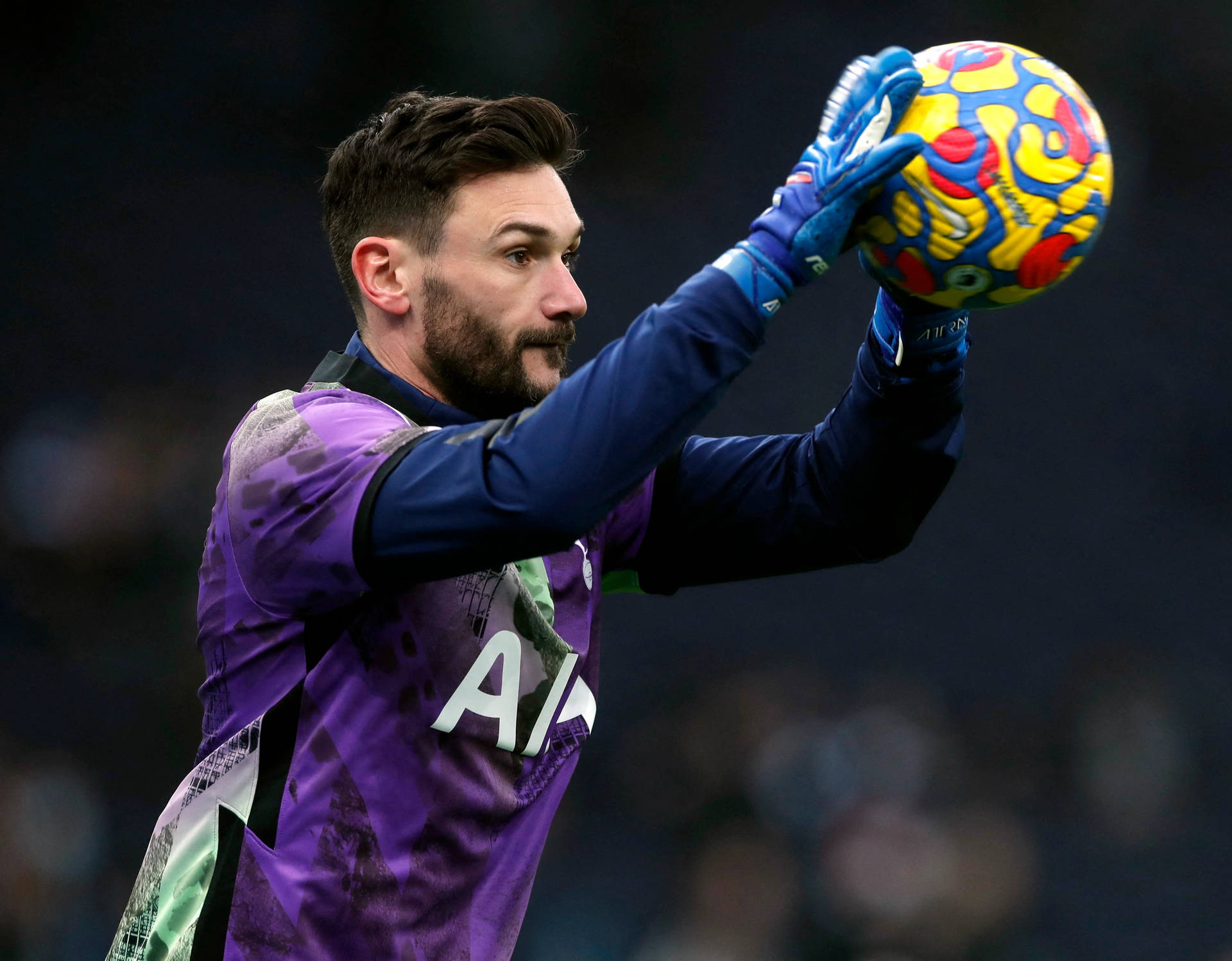 Hugo Lloris Ball Caught Background