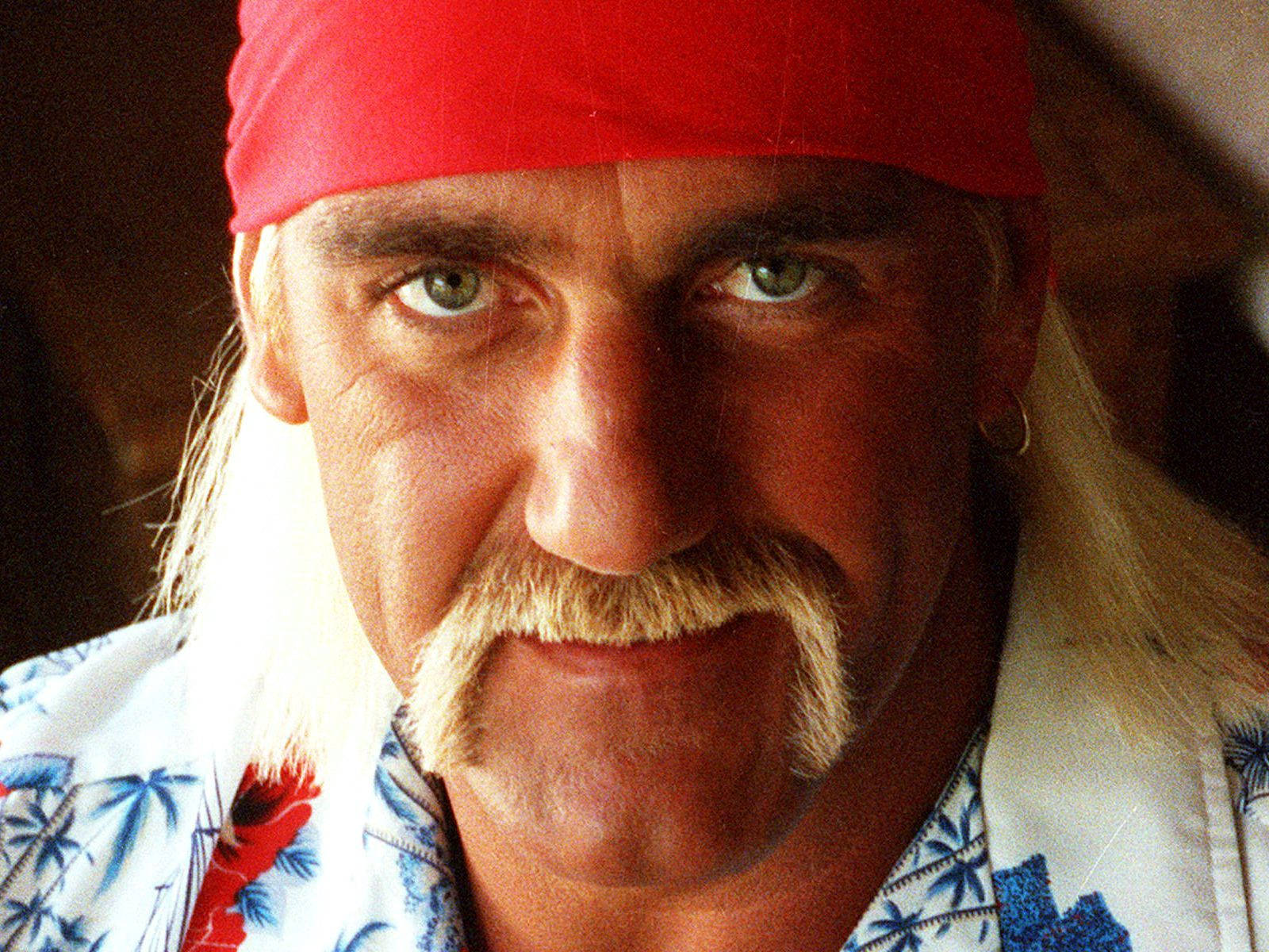 Hulk Hogan Iconic Horseshoe Moustache Background