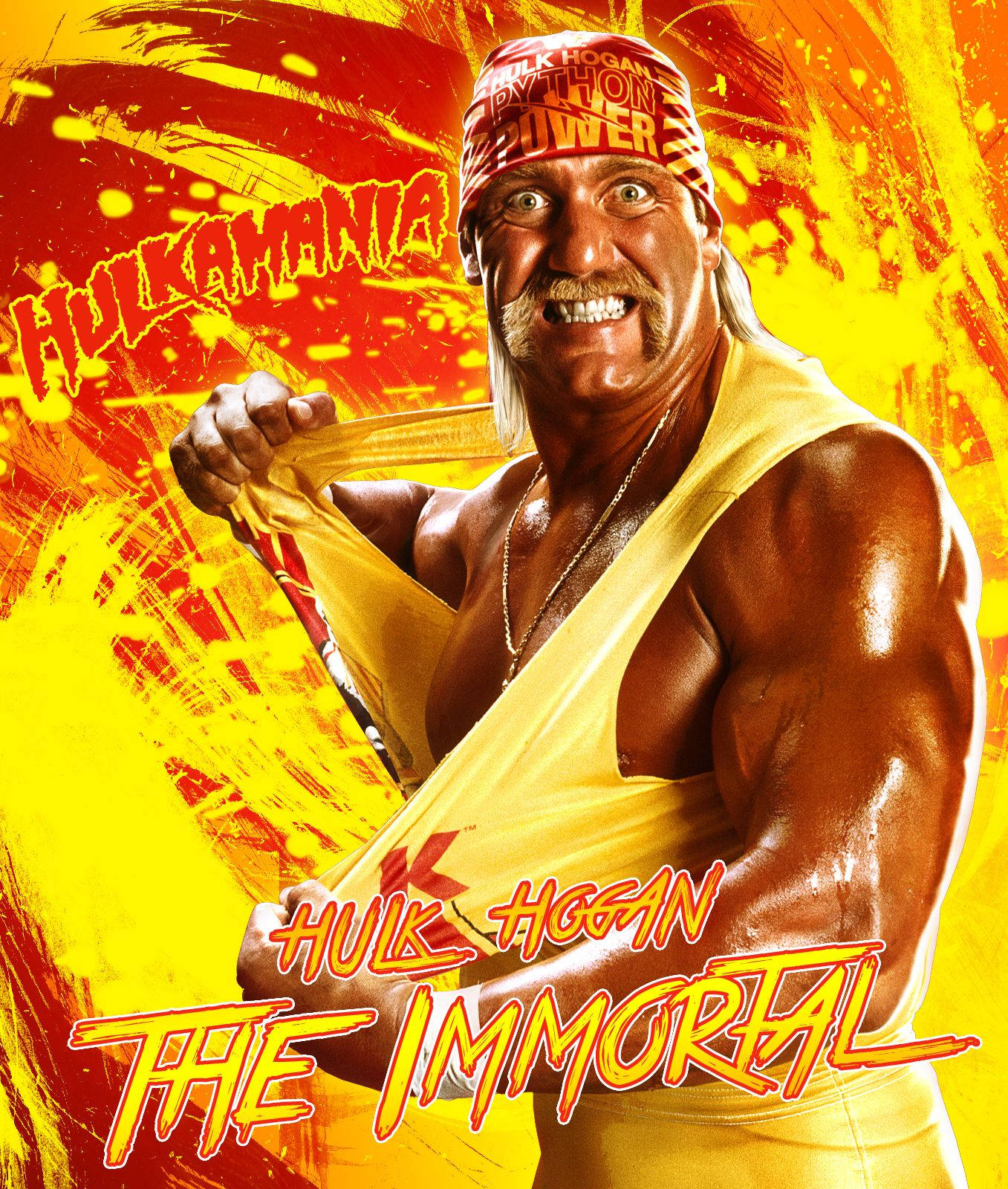 Hulk Hogan Reaping Shirt Poster Background