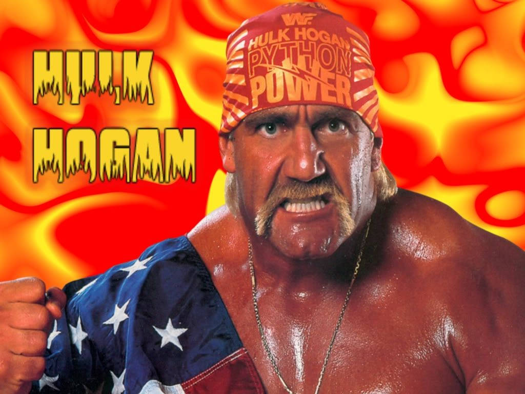 Hulk Hogan Retro Poster Background