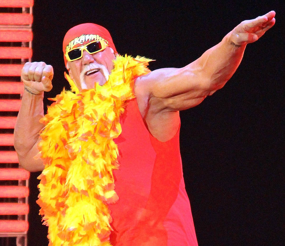 Hulk Hogan Signature Pose Background