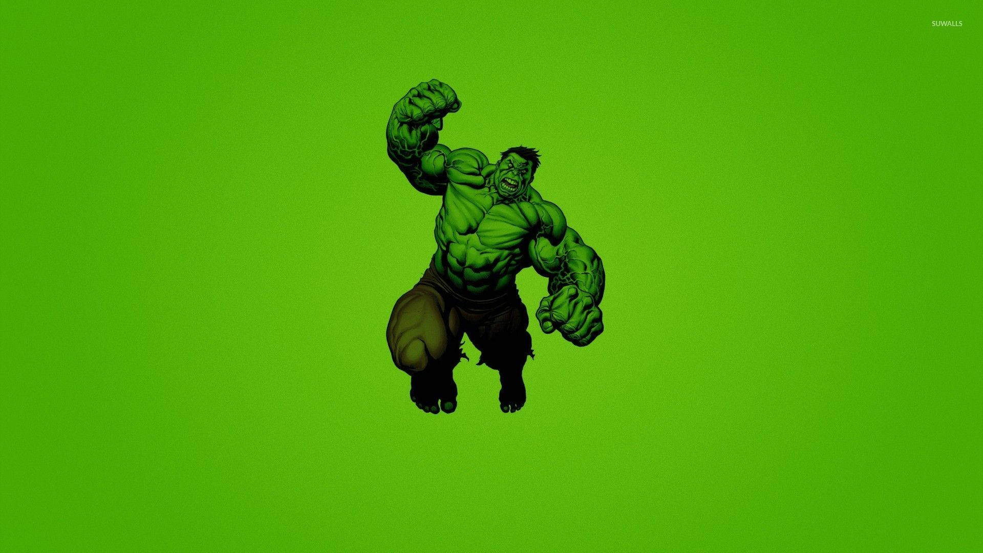 Hulk Neon Green Background Background